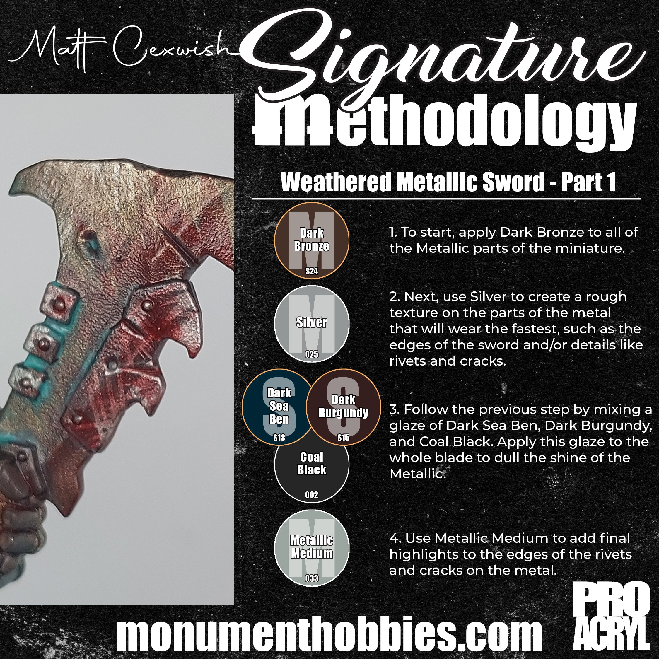 Signature Methodology #1 - Matt Cexwish - Weathered Metallic Sword